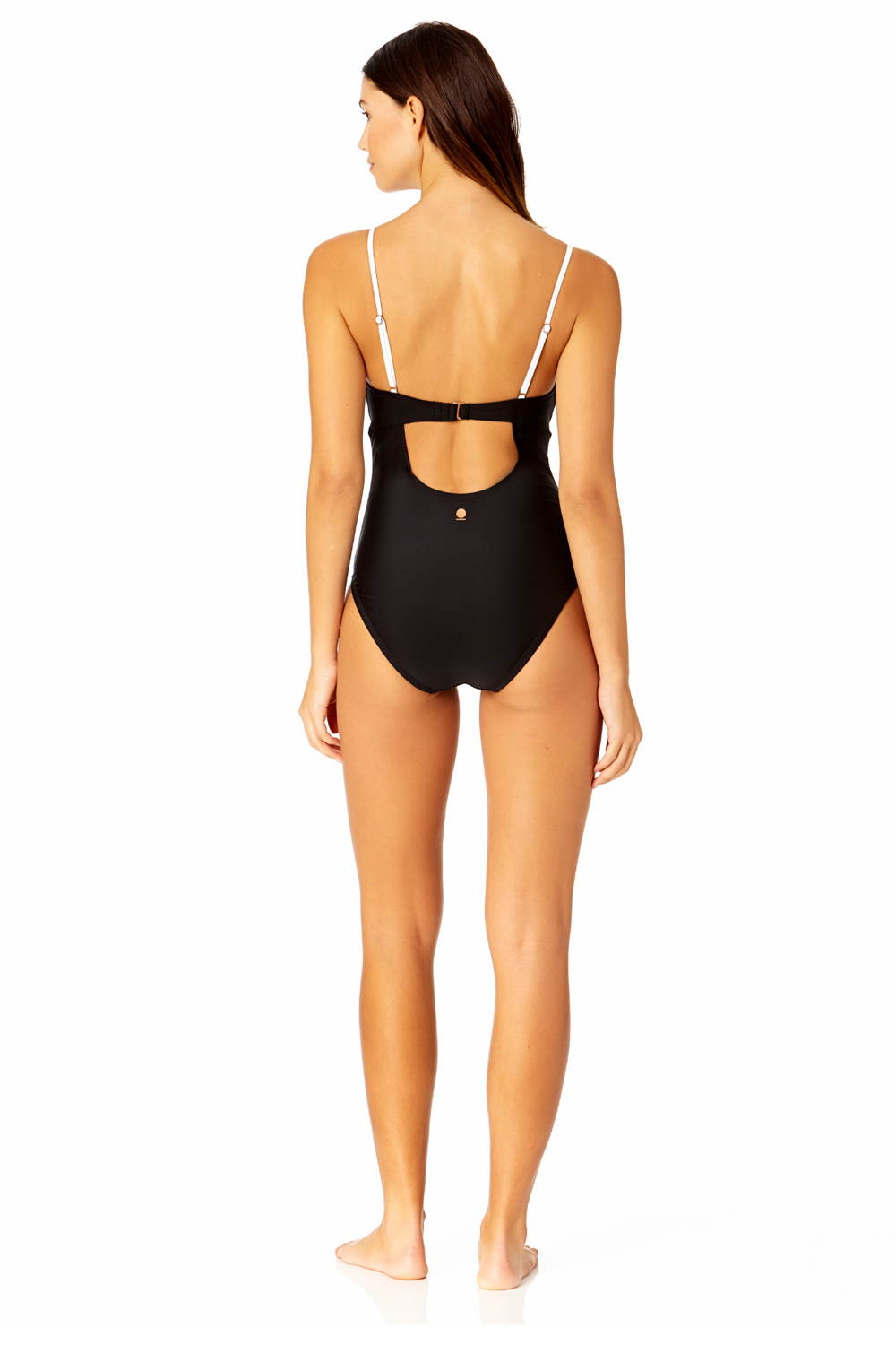 Heart Hollow Keyhole Black Swimsuit SD00558