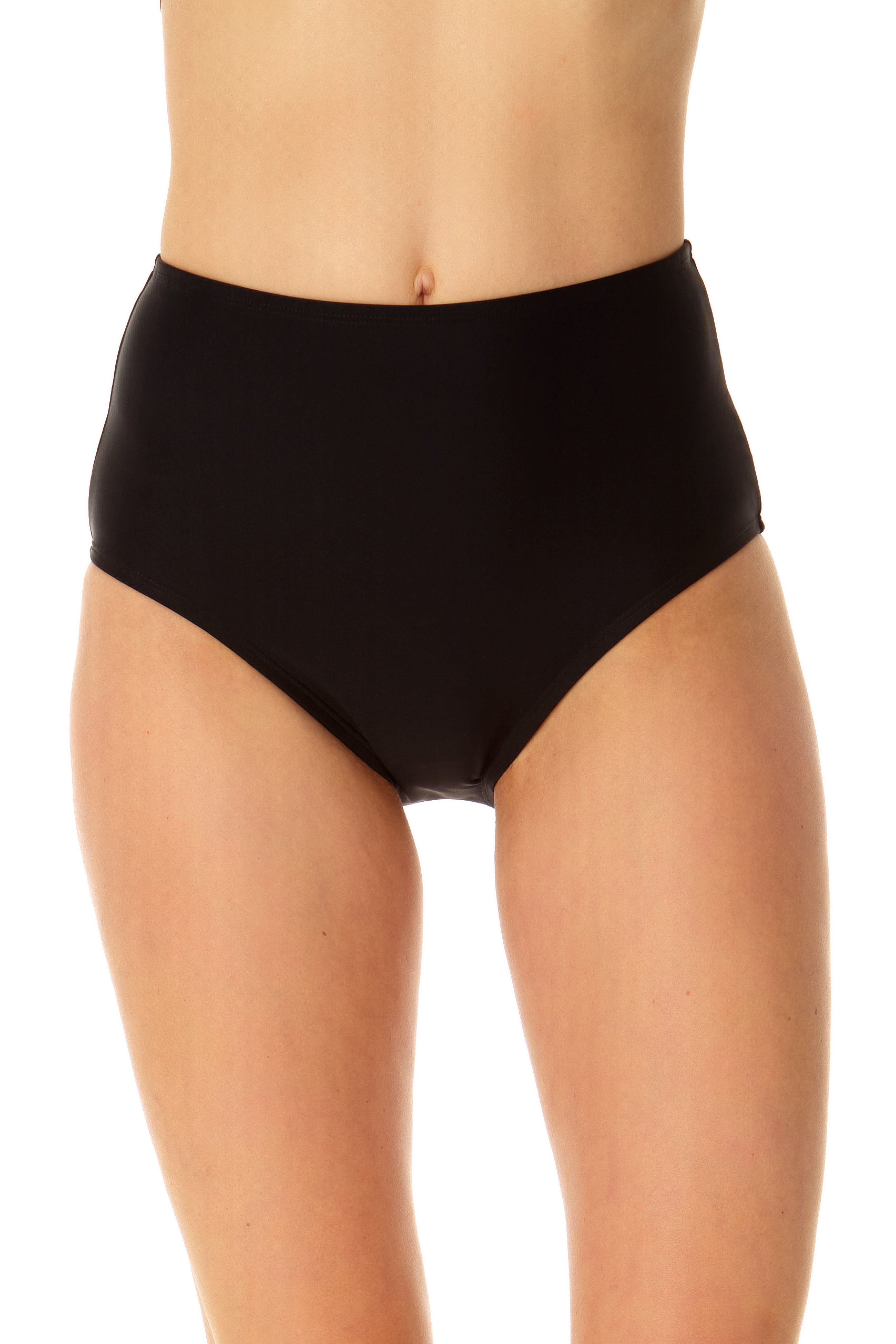 UPF 50+ High Waisted Swim Shorts & Tummy Control Swim Bottoms