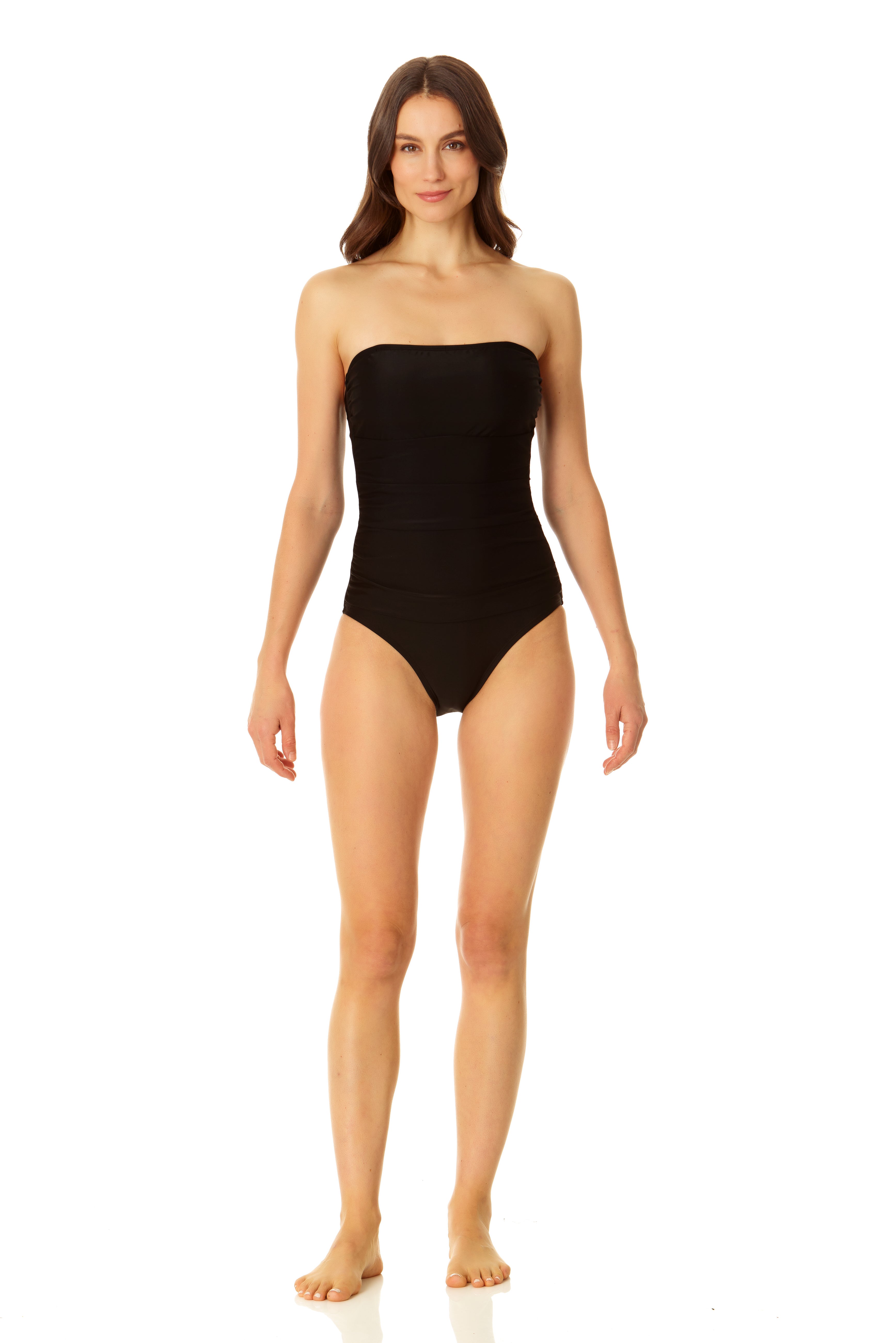 Coppersuit - Women's Tummy Control Bandeau One Piece Swimsuit