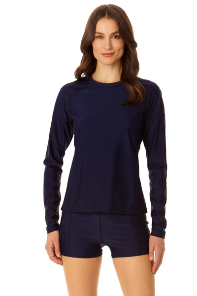 long sleeve rash guard dress Girls Long Sleeve Swim Dress Cover Up